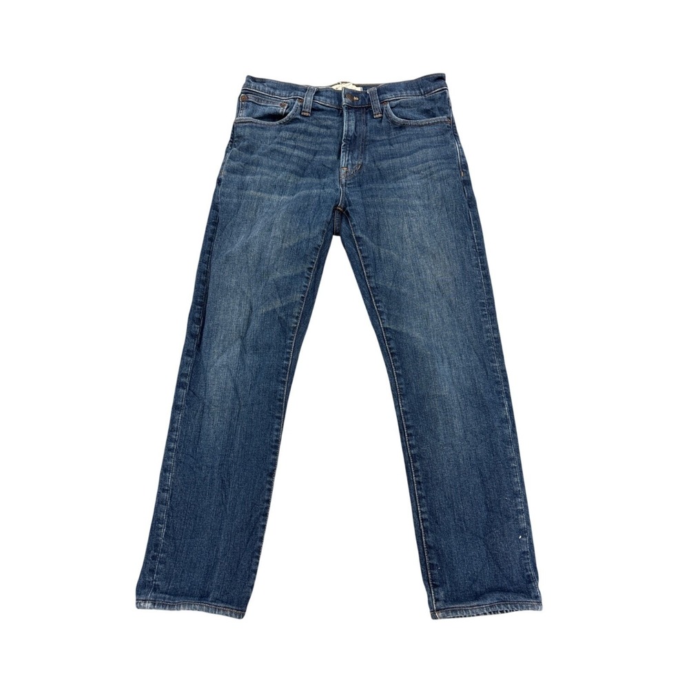 Madewell Straight Leg Jeans in Medium Blue Wash